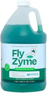 Kinzua Environmental Fly-Zyme, Highly Concentrated Enzyme Drain Cleaner for Pipes, Drain Gel for Fruit Flies, Organic Waste Degrader & Odor Neutralizer, 1 Gallon