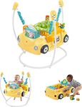 Fisher-Price Baby to Toddler Learning Toy 2-in-1 Servin’ Up Fun Jumperoo Activity Center with Music Lights and Shape Sorting Puzzle Play