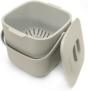 YourCasa® Composteur Cuisine - 7L Poubelle compost cuisine pour les déchets organiques quotidiens - Lavable au Lave - Inodore - poubelles à compost seau compost cuisine petite poubelle cuisine (beige)