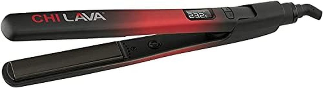 CHI Lava Hair Styling Iron | Flat Iron Hair Straightener | Ceramic Lava Uses Lower Heat in Styling Hair | Less Hair Damage & Amazing Shine | PRO Hair Straighteners | Hair Styling Products | 1" Plates