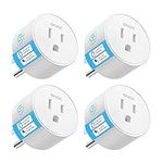 GNCC Mini Smart Plug, WiFi Outlets Work with Alexa & Google Assistant, Functions with Timer & Schedule, Remote Control with SmartLife, 2.4GHz WiFi Only but No Hub Required