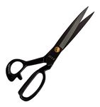 SKE Heavy Duty Carbon Steel Tailoring Scissors for cloth cutting - Professional Fabric Sewing anti rust (8 inch, Black)