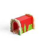 Bigjigs Rail Red Brick Tunnel, Wooden Toys, Train Set, Train Tunnel, Wooden Train Track Accessories, Bigjigs Accessories, Train Toys, Train Tunnel For Kids