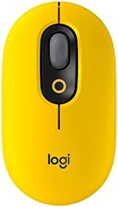 Logitech POP Mouse, Wireless Mouse with Customizable Emojis, SilentTouch Technology, Precision/Speed Scroll, Compact Design, Bluetooth, Multi-Device, OS Compatible - Blast Yellow