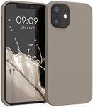 kwmobile Case Compatible with Apple iPhone 12 mini Case - TPU Silicone Phone Cover with Soft Finish - Taupe