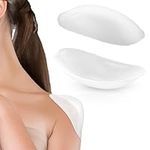 Silicone Shoulder Pads for Womens Clothing, Anti-Slip Shoulder Push-Up Pads Invisible Breathable Shoulder Enhancer Reusable(1 Pairs Transparent)