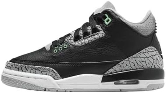 Jordan Big Kid's 3 Retro Black/Green Glow-Wolf Grey (DM0967 031) - 5