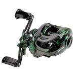 Fishing Baitcasting Reel, Magnetic Brake System for Fishing in Saltwater and Freshwater, Baitcaster Fishing Reels with 18+1BB Stainless Steel Ball Bearings, Available in 7.1: 1