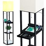 SUNMORY Floor Lamp with Shelves,Mod