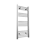 1200 x 500mm Chrome Heated Towel Rail Straight Designer Bathroom Radiator