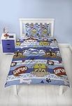 Paw Patrol Peek Boys Single Duvet Cover | Reversible Two Sided Design | Kids Bedding Set Includes Matching Pillow Case