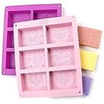 Rectangle Silicone Soap Molds - Set