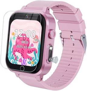 Kids Smart Watch for Girls Age 3-12 with 35 Puzzle Games, HD TouchScreen Smart Watch for Kids with Dual Camera, Video Player, Learning Card, Toddler Christmas Birthday Gifts Toy for Girls 5 6 7 8 9 10