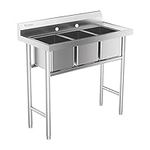 Bonnlo 3-Compartment 304 Stainless 