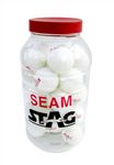 STAG ICONIC Seam White Table Tennis (T.T) Balls| Advanced High Performance 40+mm Ping Pong Balls for Training, Tournaments - Offers Great Spin| Durable for Indoor/Outdoor Game - Pack of 30 (White)