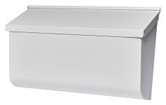 Solar Group L4009WW0 Extra Large Galvanized Steel Wall Mount Mailbox (White)