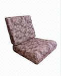 A G S Chairs Sofa Cushion Mould Foam 5 Years Warranty with Zip Cover Attractive Colour one seat one Back (Chocolate)