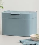 KAZAI. Compost Bin 'Elin' | 4.5L Small Kitchen Bin with Lid & Carbon Filter | Food Waste Container, Odour-Free, Dishwasher Safe, with Inner Caddy | Caddy for Kitchen Counter Top | Stone-Blue