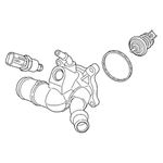 Mopar Thermostat Housing - 5047861AC