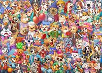 Puzzles 1000 Pieces for Adults jigsaw puzzles for adults 1000 Piece Puzzle Educational Games-Unique Dogs,Creative