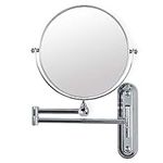 Better Living Products Valet Wall Mount Magnified Mirror, Chrome, 8-Inch