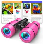 Toys for 3-7 Year Old Girls: LET'S GO! Binoculars for Kids Bird Watching|Hiking|Camping 4 5 6 7 8 Year Old Girl Boy Halloween Birthday Gifts Outdoor Toy for Kid Ages 4-6 Toddler Gift Stuffers