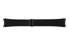 Samsung Galaxy Official D-Buckle Hybrid Eco-Leather Band (Wide, M/L) for Galaxy Watch, Black