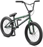 Mongoose Legion L100 Freestyle BMX Bike for Advanced-Level Riders, Adult Men Women, 4130 Chromoly Frame, Double Walled Rims, and 20-Inch Wheels, Green