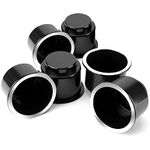 JOYTUTUS Cup Holder Insert 6pcs for RV Boat Car Couch Golf Cart, Elegant Chrome, Large Plastic Universal Cup Holder, Drop in Cup Holder for Pontoon Table Sofa