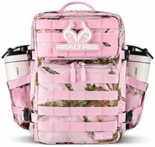 WOLFpak 25L Athletic Gym Backpack (Realtree APX Flushing Pink) Durable 1000D Waterproof Oxford Material w/MOLLE Webbing, Laptop Pocket & Dual Cup Holders, Durable Fitness/Travel/Military Daypack