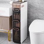 Narrow Bathroom Storage Cabinet wit