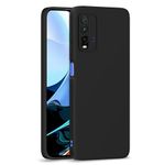 Pikkme Mi Redmi 9 Power Back Cover Soft Matte Liquid Silicone TPU | Camera Protection | Shockproof Slim Back Case for Mi Redmi 9 Power (Black)