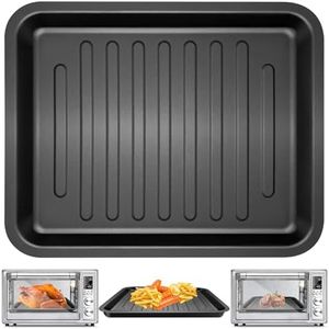 Air Fryer Toaster Oven Accessories for COSORI Smart 12 in 1 C130 CS130 CO130 Convection Oven, 14’’*12’’ Non-Stick Rectangle Air Fryer Rack Replacement Parts Grill Pan Grill Plate Crisper Plate Tray