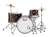 Pearl Roadshow Drum Set 5-Piece Complete Kit with Cymbals and Stands, Wine Red (RS525WFC/C91)