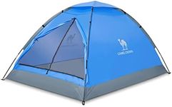 CAMEL CROWN 2 Person Camping Tent with Removable Rain Fly, Easy Setup Outdoor Tents Water Resistant Lightweight Portable for Family Backpacking