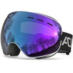 ACURE Ski Goggles, OTG Frameless Snow Snowboard Goggles of Dual Lens with Anti Fog and UV400 Protection for Men, Women, Youth