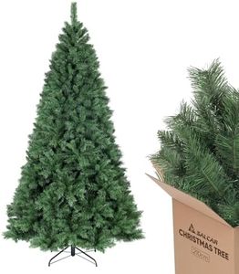 SALCAR Arbol de Navidad Artificial 210 cm, Árbol de Navidad con Guantes y 868 Puntas de Rama, Pino de Navidad con Soporte de Metal, Montaje Rápido, Ignífugo, Abeto