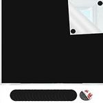 Portable Blackout Blinds 145*100cm Blackout Material Stick on Black Out Blinds Curtain Temporary Window Blinds No Drill Blinds Blackout Window Cover with Magnetic Patch for Baby Nursery Bedroom Travel