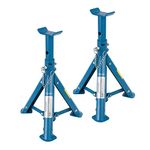 Silverline Folding Axle Stand Set 2pce 2 Tonne (676260), Blue