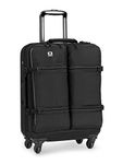 OGIO Alpha Convoy 520s Eco-Cordura 4-Wheel Spinner Carry-On Travel Bag with Laptop/Table Compartment, Black, 55 cm-33 Litre