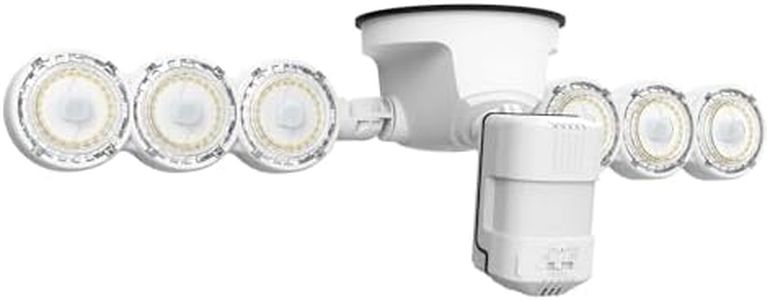 SANSI 45W 6000LM Motion Sensor Outdoor Lights, 5000K 600W Equiv LED Outdoor Lights for House, 4 Modes Wide 320° Angle Flood Lights Outdoor for Yard, Soffit, Garage, Doorways IP65 Waterproof