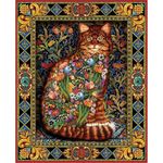 White Mountain Puzzles Tapestry Cat - 1000 Piece Jigsaw Puzzle