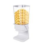 Hniuyun Cereal Dispenser, 5.5L Large Cereal Containers Storage Dispenser, Dry Food Dispenser Countertop for Rice, Cornflakes, Beans, Snack, Oatmeal, Pet food, White