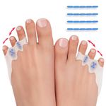 Tech Love 2 Pairs Tailor's Bunion Corrector Pads, Soft Gel Bunionette Cushions, Pinky Toe Separators Protector - Fits Men & Women