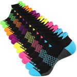 Eallco Womens Ankle Socks 6 Pairs Running Athletic Cushioned Tab Socks