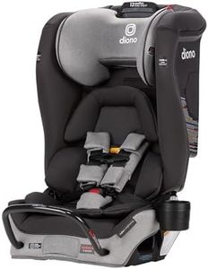 Diono Radian 3RXT SafePlus, 4-in-1 Convertible Car Seat, Rear and Forward Facing, SafePlus Engineering, 3 Stage Infant Protection, 10 Years 1 Car Seat, Slim Fit 3 Across, Gray Slate