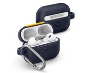 Caseology Nano Pop [Keychain Carabiner Included] Compatible with Airpods Pro 2 Case with Airpods Pro 2nd Generation Case (2022)(2023) - Blueberry Navy