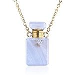 PLTGOOD Crystal Necklace Perfume Bo