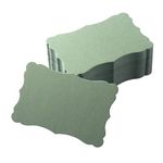 120 Pieces Small Mini Business Cards Vintage Assorted Colors Blank Note Cards Gift Word Card for Business Cards, Gift Cards (Sage-Green, 3.66x 2.36 inches)