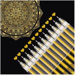 Dyvicl Metallic Gold Gel Pens, 0.8 mm Fine Pens Gel Ink Pens for Black Paper Drawing, Sketching, Illustration, Adult Coloring, Journaling, Set of 12